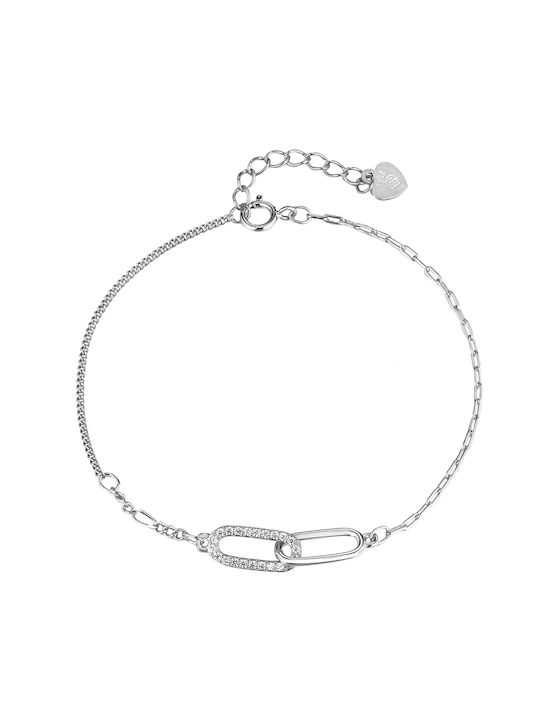 Prince Silvero Bracelet Chain made of Silver with Zircon
