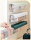 Plastic Storage Box for Socks in Green Colour 38x10.7x8.3cm