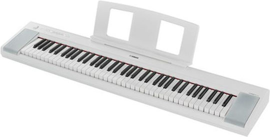 Yamaha Acoustic Stage Piano NP 35 Piaggero Set with 76 Weighted Keys White