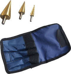 Jobi Extra Set of 3 Conical Diamond Drills with Cylindrical Shank for Metal 4-32mm Jobi Extra Set of 3 Conical Diamond Drills with Cylindrical Shank for Metal 4-32mm