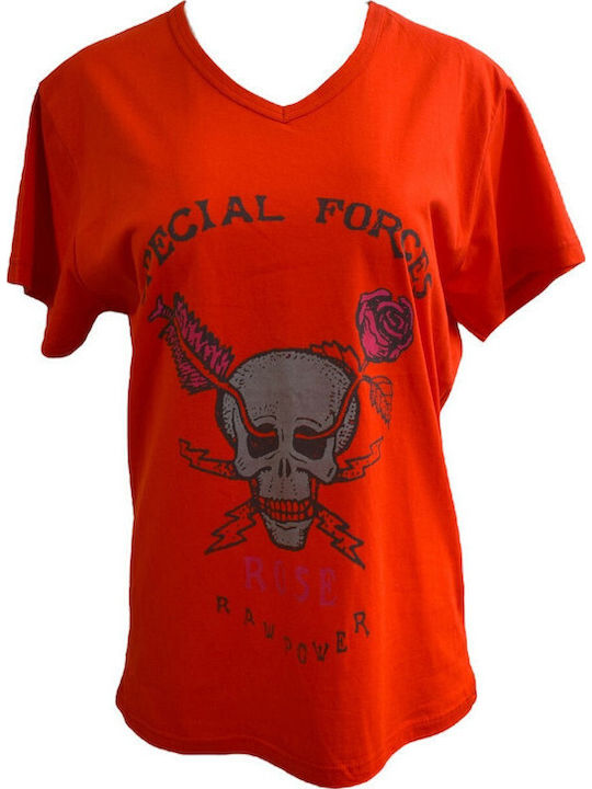Bodymove Αθλητικό T-shirt Special Forces Κόκκινη
