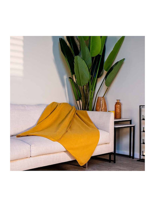 Pătură Polar Fleece Single 170x130cm Portocaliu