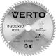 Verto Cutting Disc Wood Hole Diameter 300mm with 60 Teeth 1pcs
