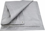 AWTools Waterproof Tarpaulin 120gr/m² 3x2m. Light Type Gray