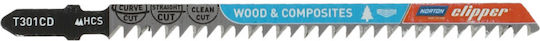 Norton Jig Saw Blade for Wood 116mm 3pcs 70184608369