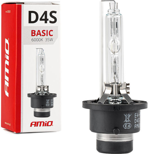 AMiO Λάμπα Αυτοκινήτου Basic D4S Xenon 6000K Ψυχρό Λευκό 35W 1τμχ