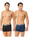 Minerva Mengear Men's Boxers Black-Blue 2Pack