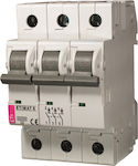 ETI Automatic Circuit Breaker 16A Triple-pole 002145516