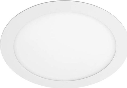 Gtv Round Recessed LED Panel 24W with Natural White Light 4000K