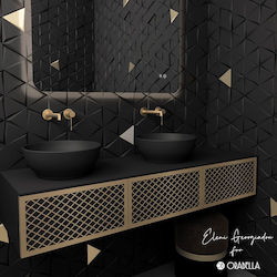 Orabella Wire Countertop with Sink & Mirror L15...