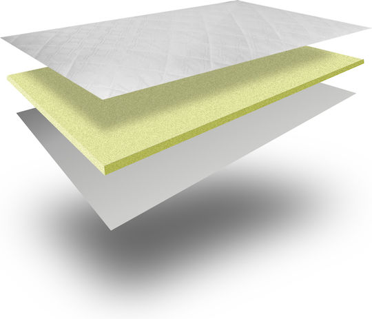 Ypnos Mattress Topper Fast Semi-Double Foam 110x190x4cm