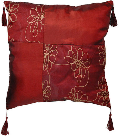 Sofa Cushion Burgundy 40x40cm