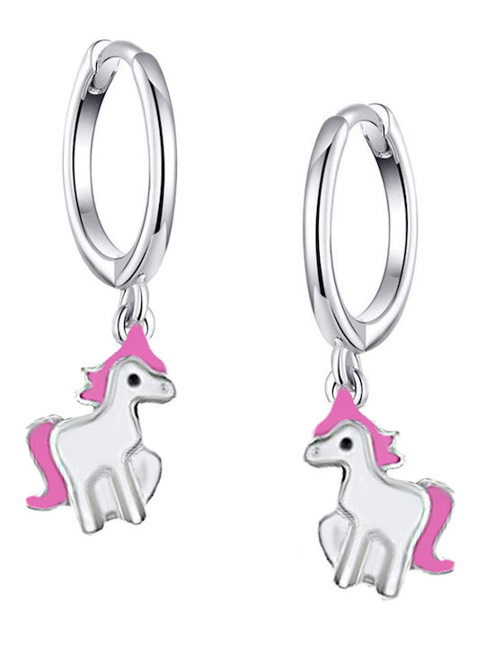 Bellita Hypoallergenic Kids Earrings Unicorns from Silver