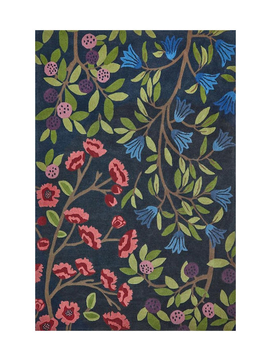 Sanderson Rug Rectangular Blue