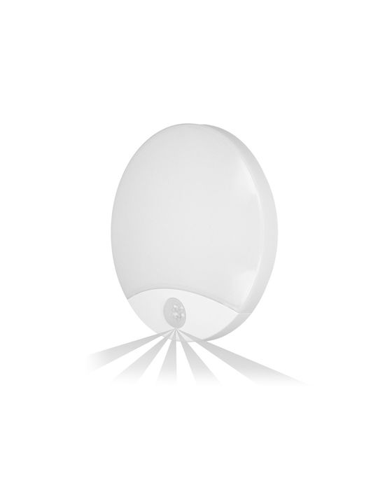 Orno Πλαφονιέρα Οροφής με Ενσωματωμένο LED σε Λευκό χρώμα