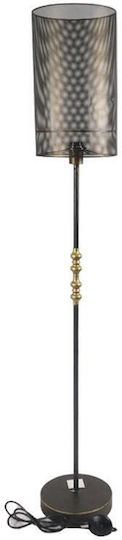 Fylliana Fl1218 Floor Lamp H146xW22cm. with Socket for Bulb E27 Black