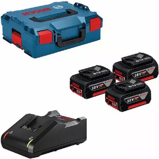Bosch Σετ Μπαταρίας Χωρητικότητας 5Ah 18V με Φορτιστή GAL 18V-40