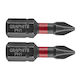 Graphite Impact Set 2 Screwdriver Bits Cross
