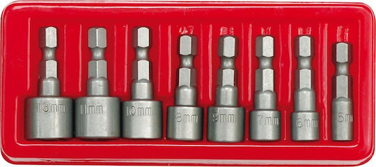 Vorel Walnut with Square Head and Socket 1/4'' 8pcs