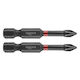 Graphite Impact Set 2 Screwdriver Bits Cross