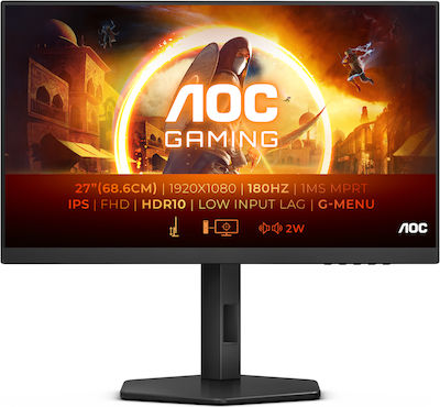 AOC 27G4X IPS Monitor de jocuri 27" FHD 1920x1080 180Hz cu Timp de Răspuns 1ms GTG