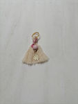 Christening Charm Keychain Pink 1pcs