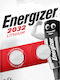 Energizer Μπαταρίες Λιθίου Ρολογιών CR2032 3V 2τμχ