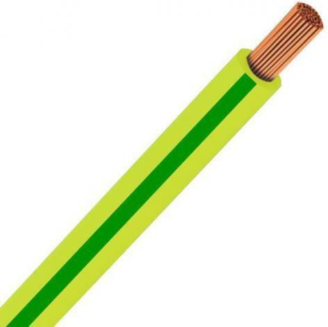 Eurolamp Power Cord Type NYAF With Cable Properties 1x2.5mm² In Green Colour 1m Flexible