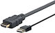 Vivolink HDMI Cable Male - USB-A Male 1m Black