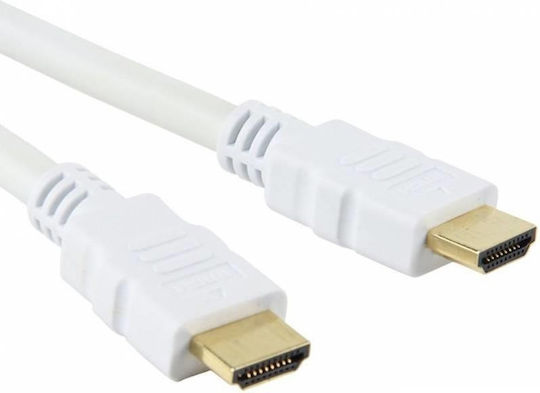 Techly M HDMI 1.4 High Speed 1080p 120Hz Cable HDMI Male - HDMI Male 1.4m White