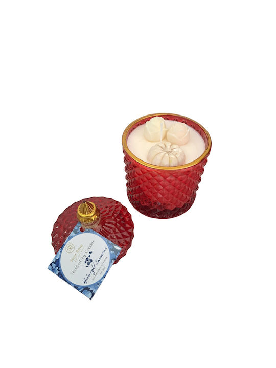 Scented Soy Candle Jar Beige 1pcs