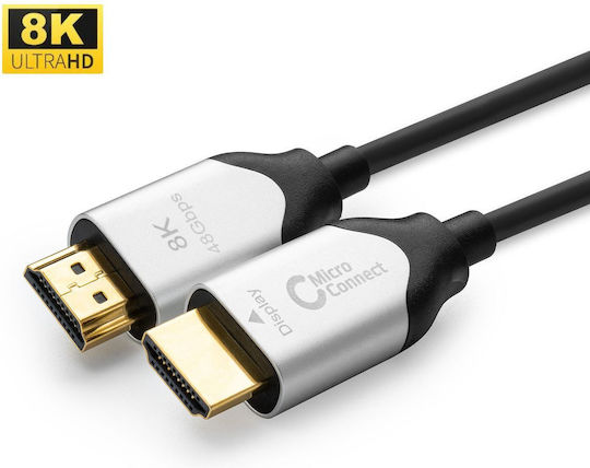 Microconnect HDMI 2.1 Ultra High Speed 48Gbps 4K 120Hz HDR VRR Cable HDMI Male - HDMI Male 20m Black