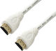 Manhattan Кабел HDMI мъжки - HDMI мъжки 3м Бял