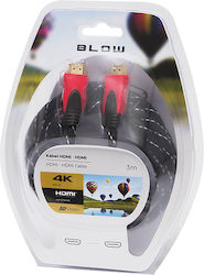 Blow 92-056 HDMI Мъжки - HDMI Мъжки 3м Червен Blow 92-056 HDMI Мъжки - HDMI Мъжки 3м Червен
