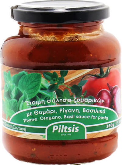 Piltsis Tomato Sauce with Basil 360gr