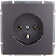KOS Power Socket Gray 1pcs