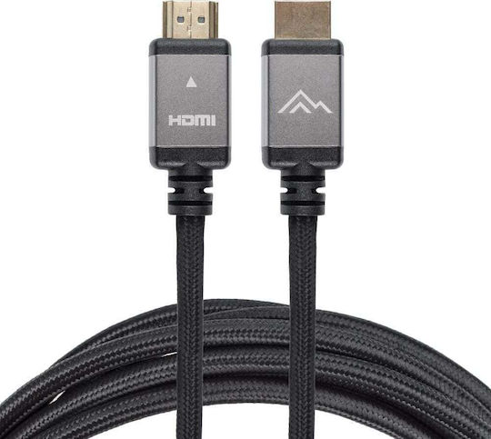 Montis HDMI 2.0 Premium High Speed 4K 60Hz HDR Cable HDMI male - HDMI male 5m Μαύρο