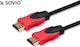 Savio Cablu HDMI 2.0 Premium High Speed 4K 60Hz HDR HDMI De Sex Masculin - HDMI De Sex Masculin 7.5m Roșu