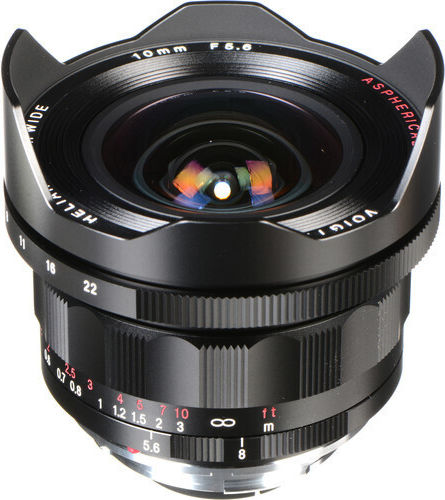 Voigtlander Full Frame Camera Lens Heliar-Hyper Wide 10mm f/5.6 Aspherical Fixed for Leica M Mount Black