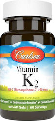 Carlson Labs Vitamin K2 MK-4 Витамин 90mcg 60 софтджел