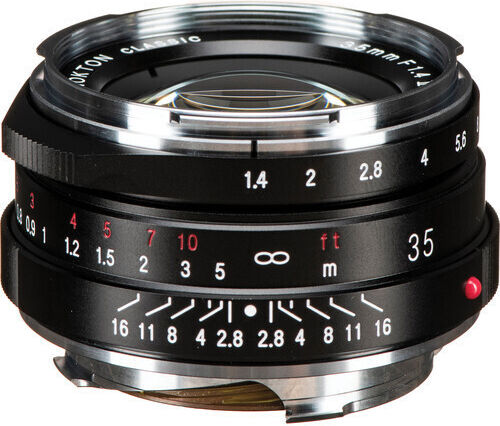 Voigtlander Φωτογραφικός Φακός Nokton Classic 35mm f/1.4 II MC Wide Angle για Leica M Mount Μαύρος