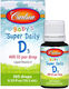 Carlson Labs Baby's Super Daily D3 Витамин за Здравето на костите 400иу 10мл
