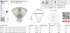 LED line Bec LED 3W și Formă MR16 Alb natural 273lm