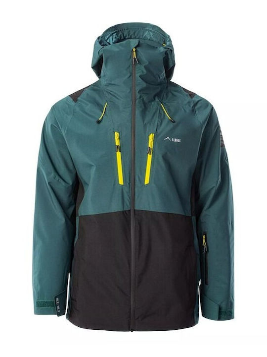 Elbrus Herren Winter Jacke Lässig Schwarz