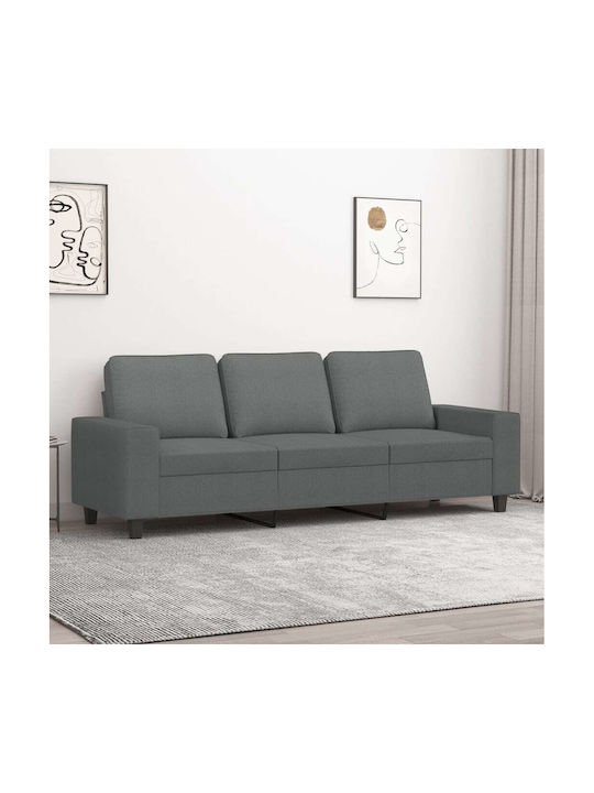 Dreisitzer Sofa Dark Gray 214x77x80cm