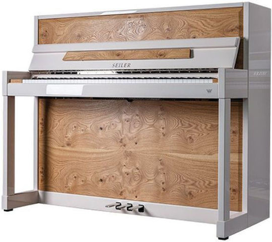 Seiler Acoustic Upright Piano 116 Impuls S Chrom with 88 Weighted Keys