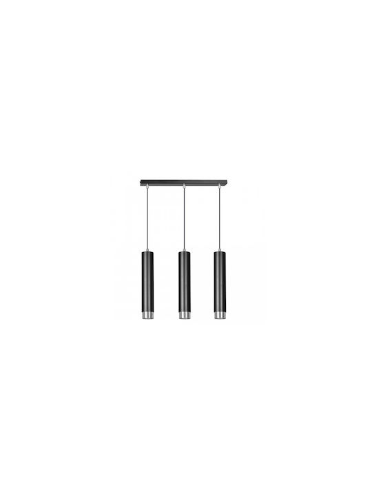 Emibig Pendant Light Three-Light Rail for Socket GU10 Black