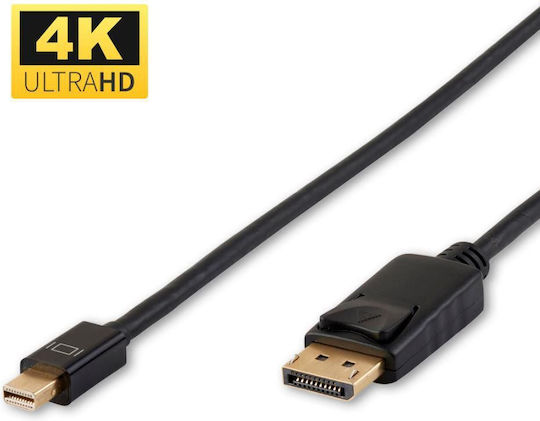 Microconnect Cable DisplayPort male - mini DisplayPort male 0.5m Μαύρο (DP-MMG-050MB)