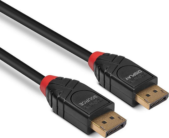 Lindy Cable DisplayPort male - DisplayPort male 7.5m Μαύρο (41168)