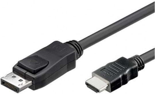 Techly Kabel DisplayPort-Stecker - HDMI-Stecker 1.8m Schwarz (304321)